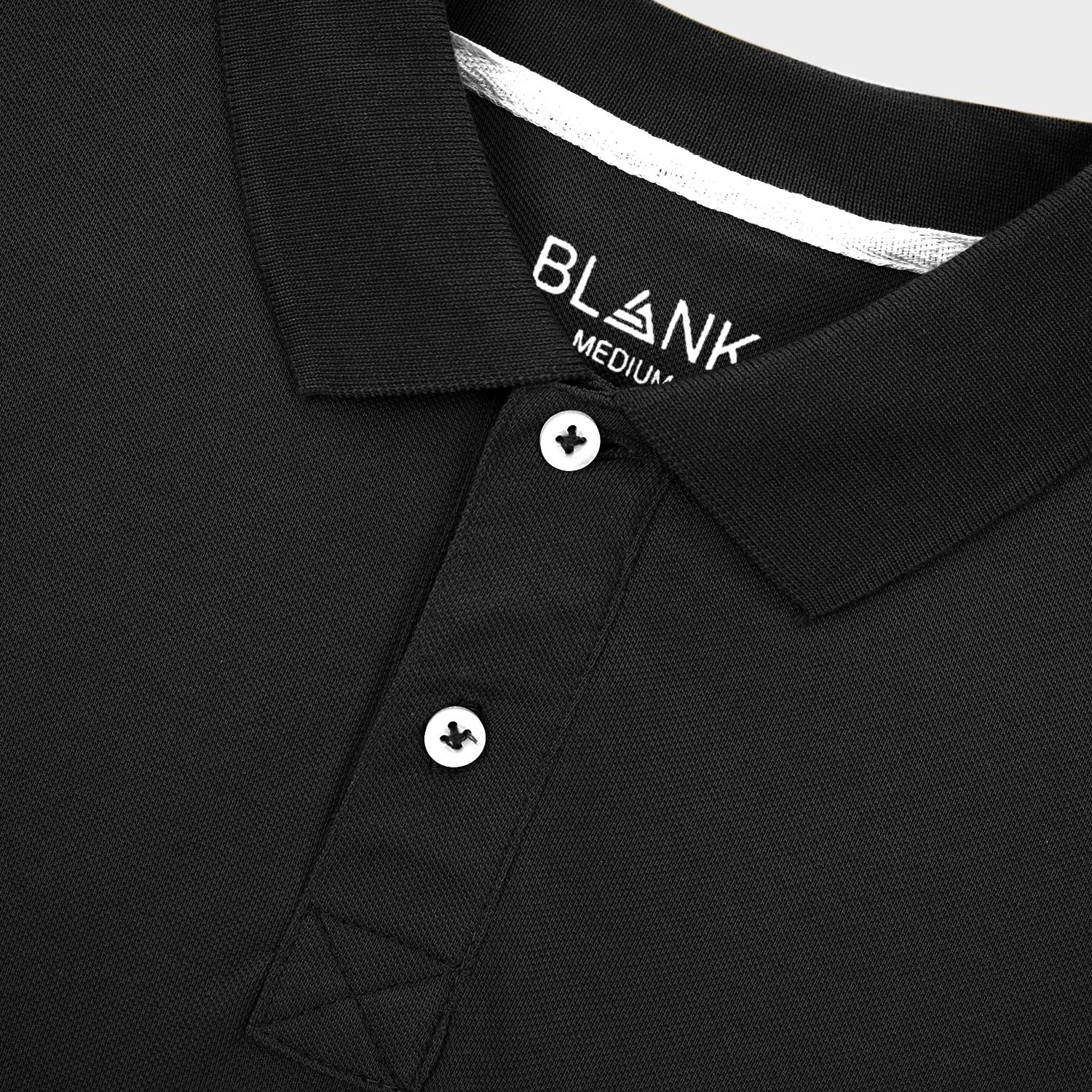 Black Locaste Pique Polo Shirt
