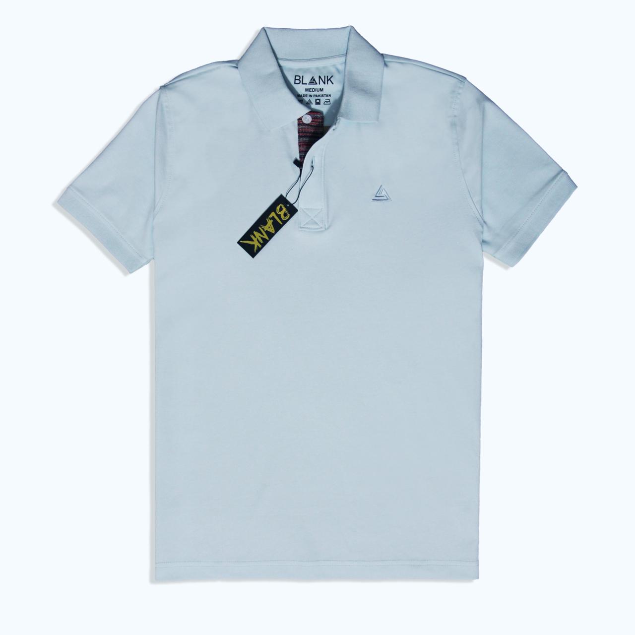 Aqua Blue Interlock Executive Polo Shirt