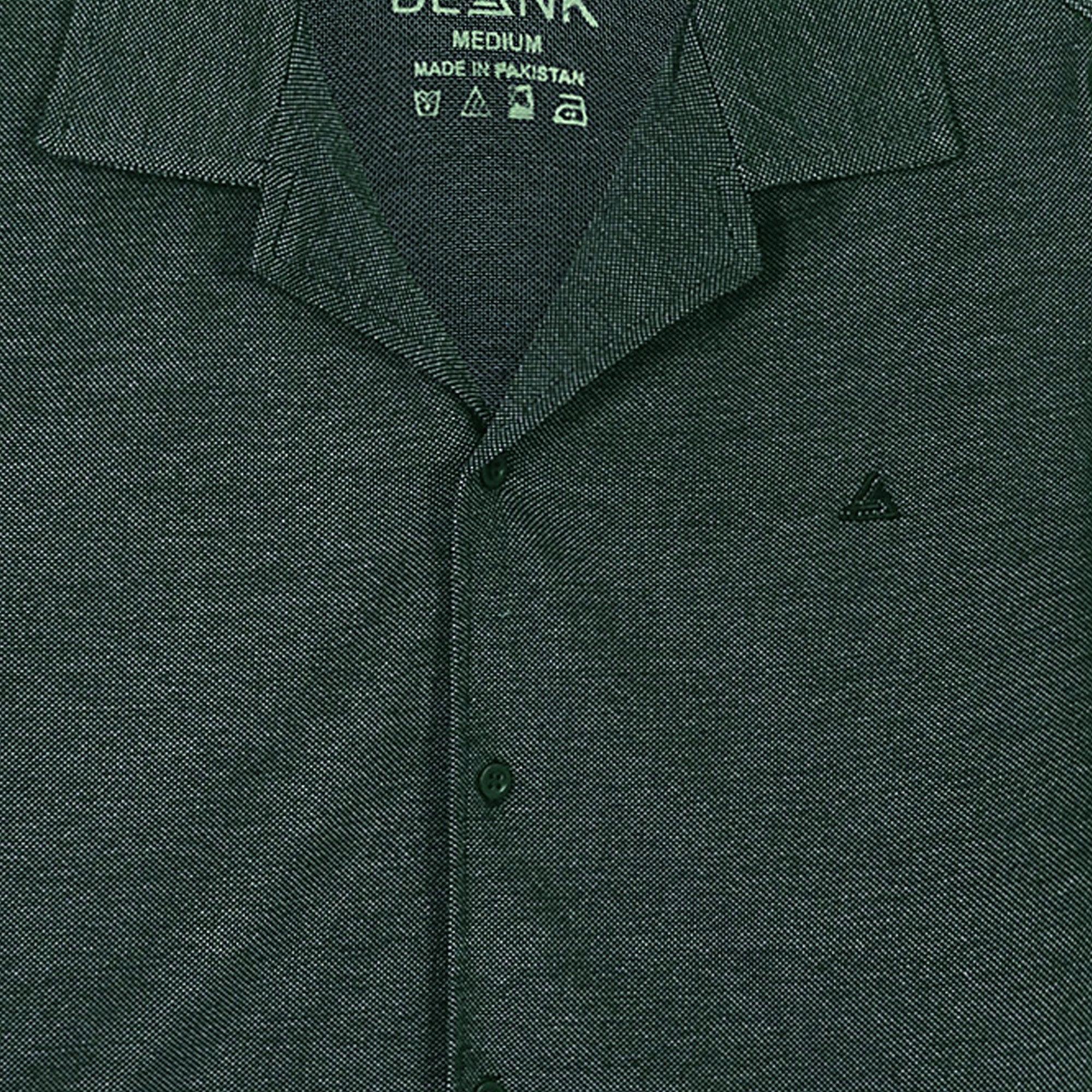 Bottle Green Button Down Shirt