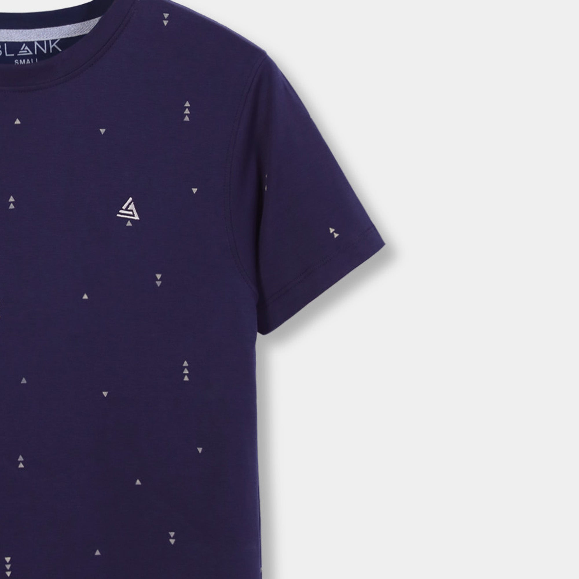 Navy printed t shirt