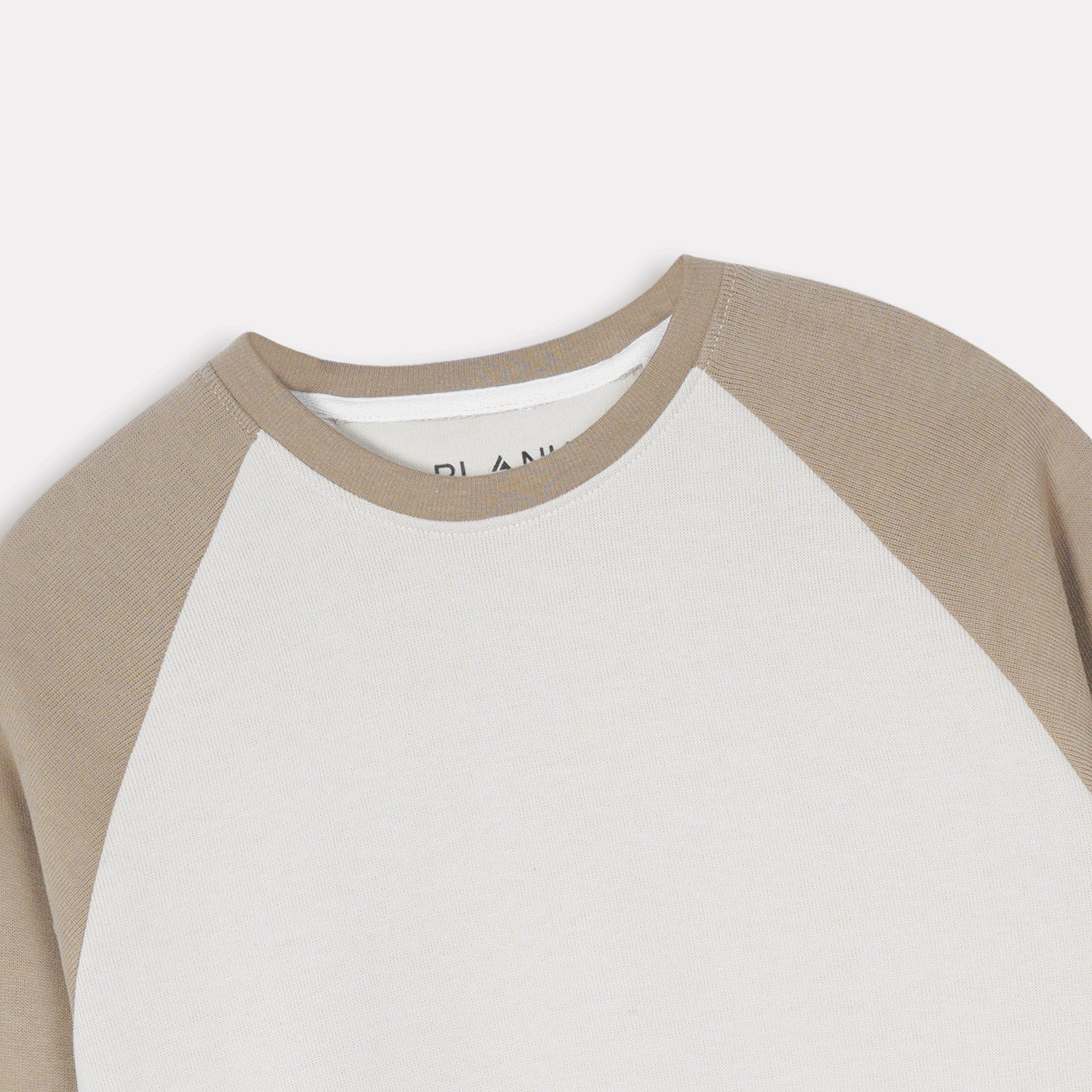 Coffee Raglan Flat Back Rib Sweatshirt