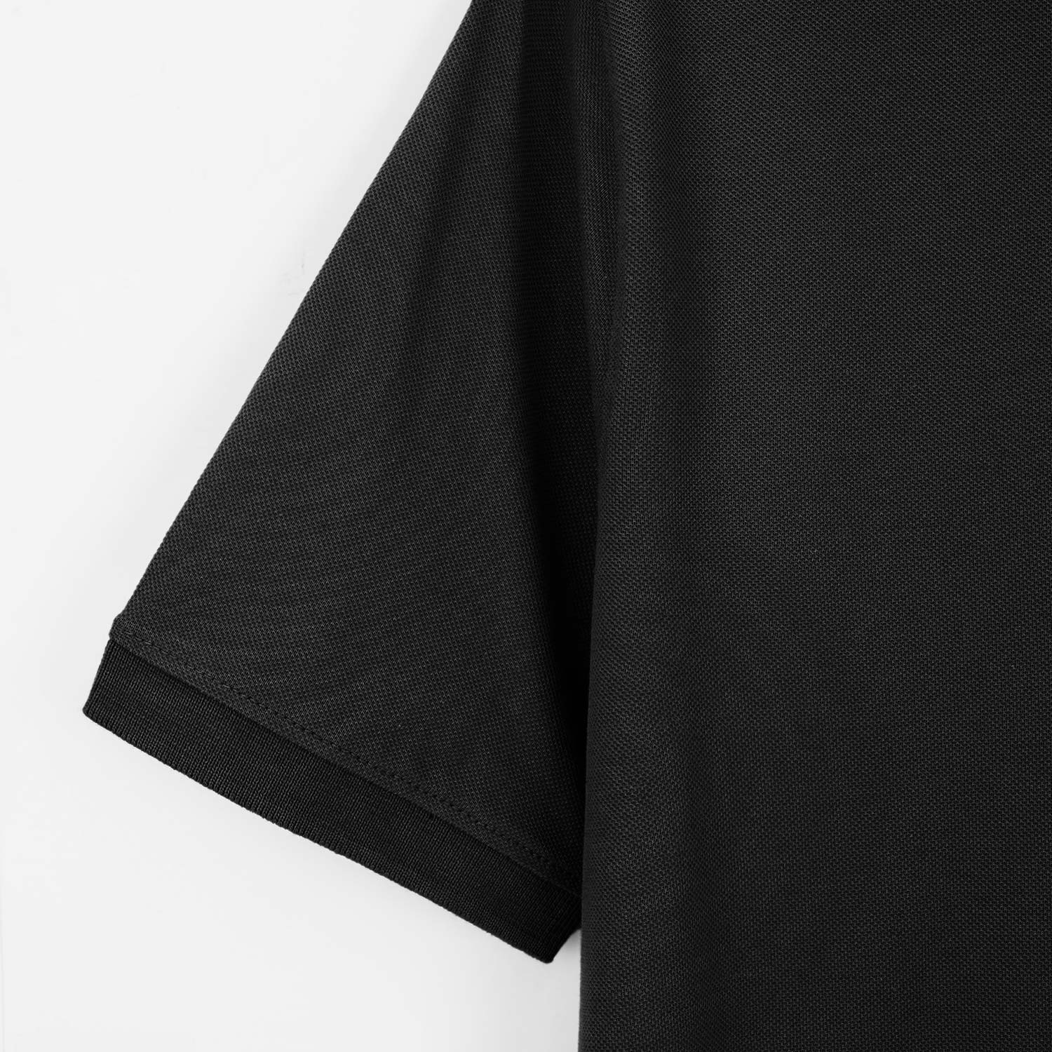 Black  Locaste Pique Polo Shirt