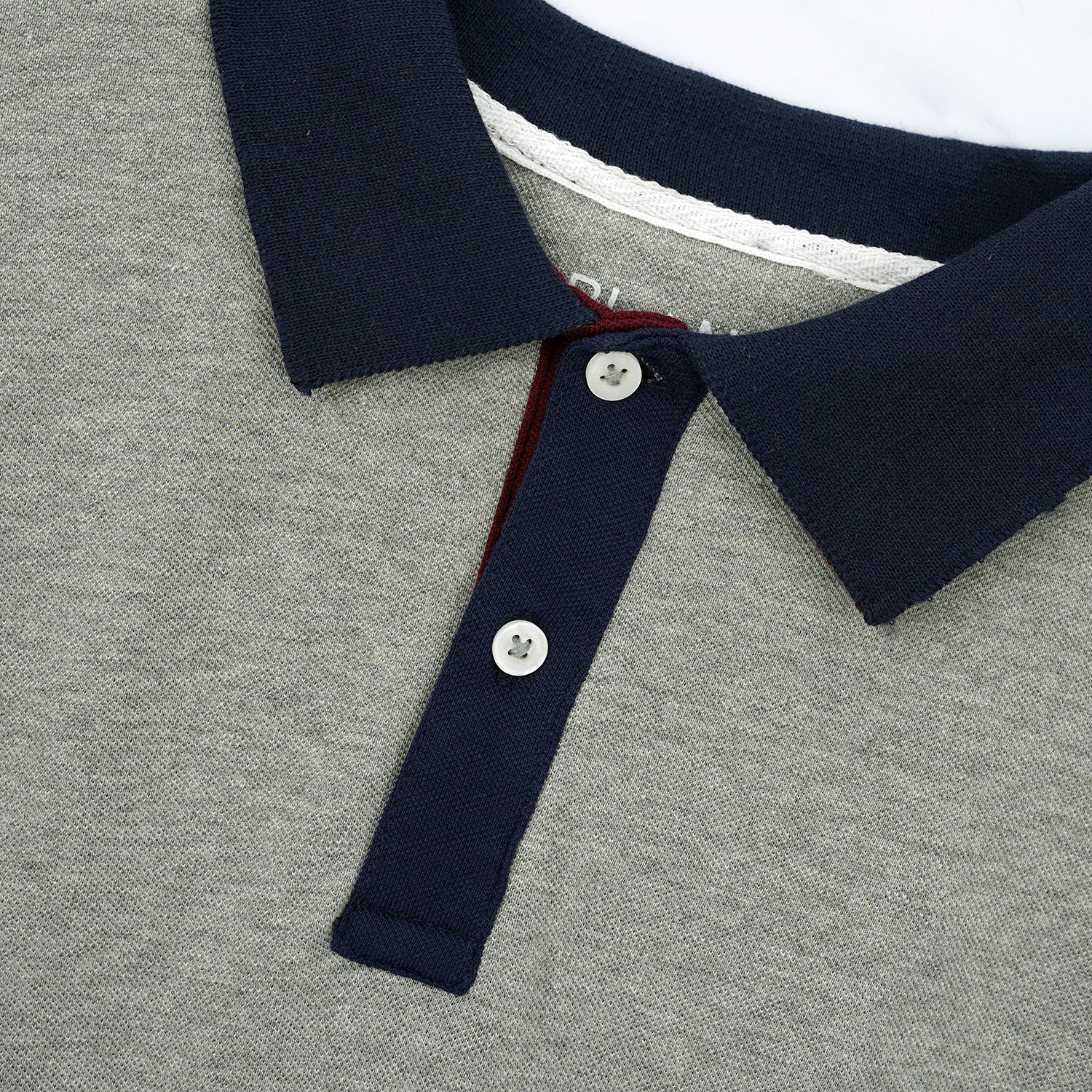 Grey Contrast Polo