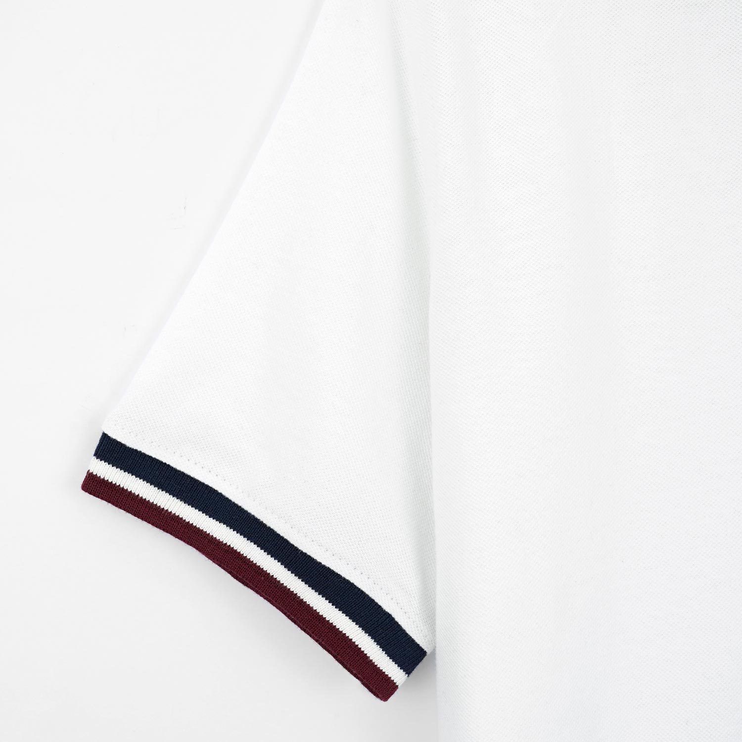 White Contrast Polo