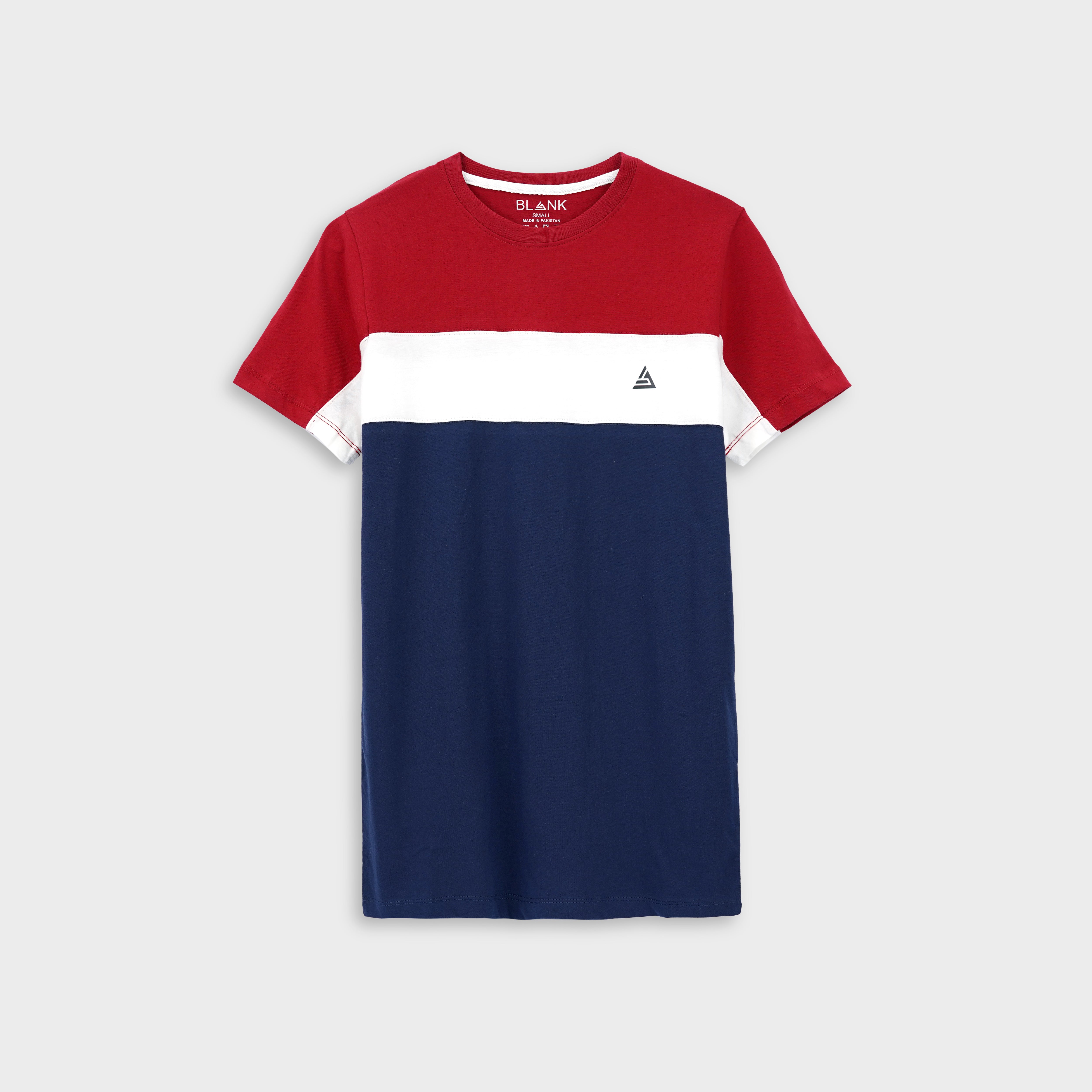 Colorblock Red & Blue T-shirt