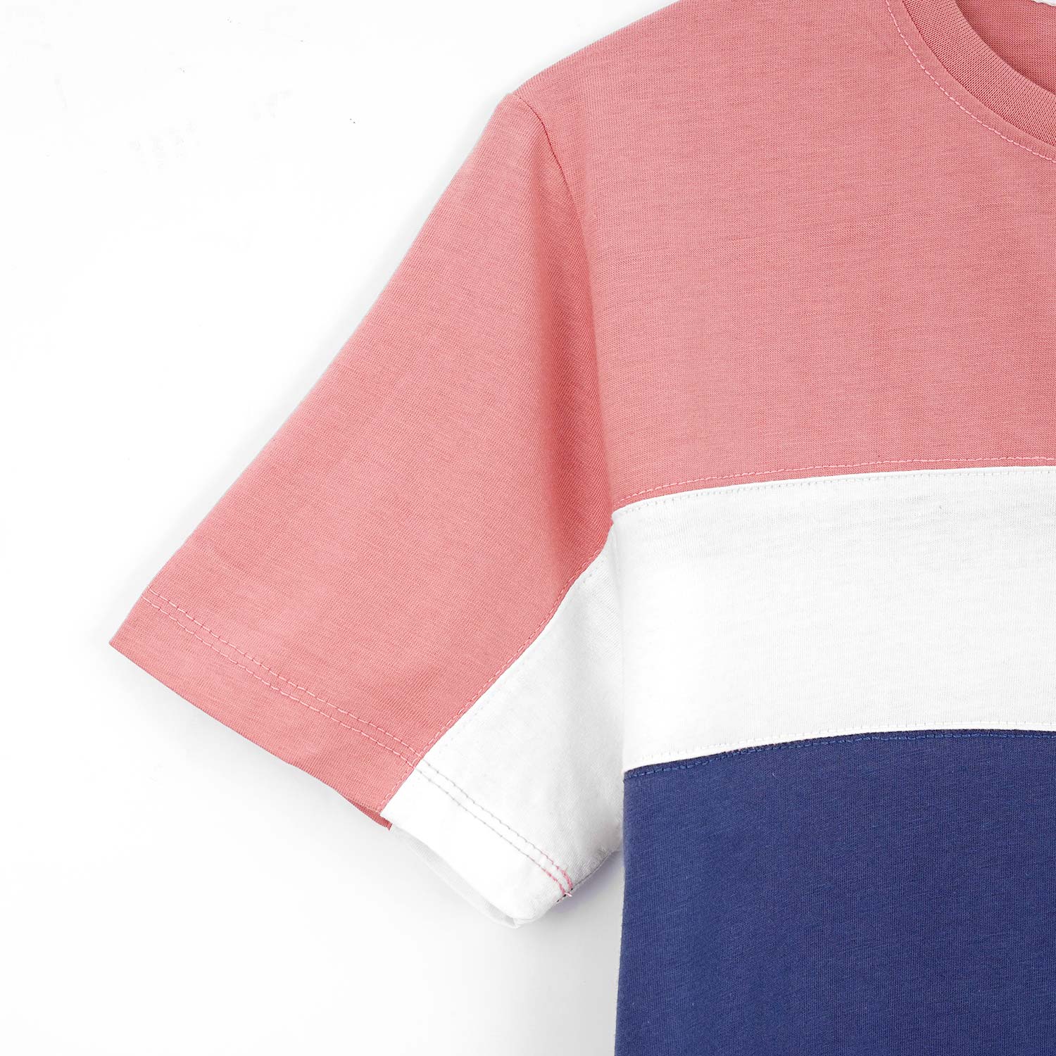 Colorblock Pink & Blue T-Shirt