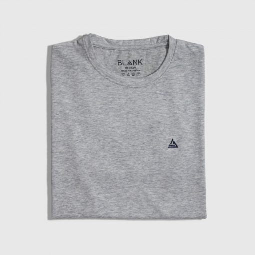 Grey Melange Crew Neck