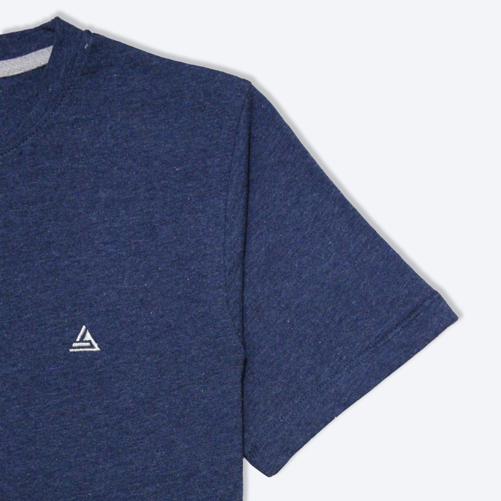 Blue Melange Crew Neck