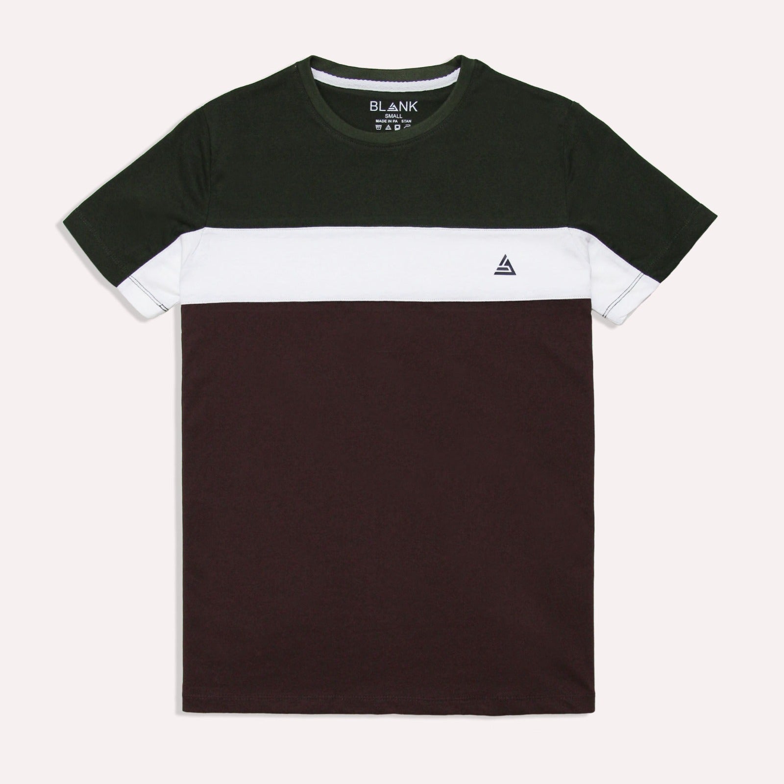 Colorblock Green & Brown T-Shirt