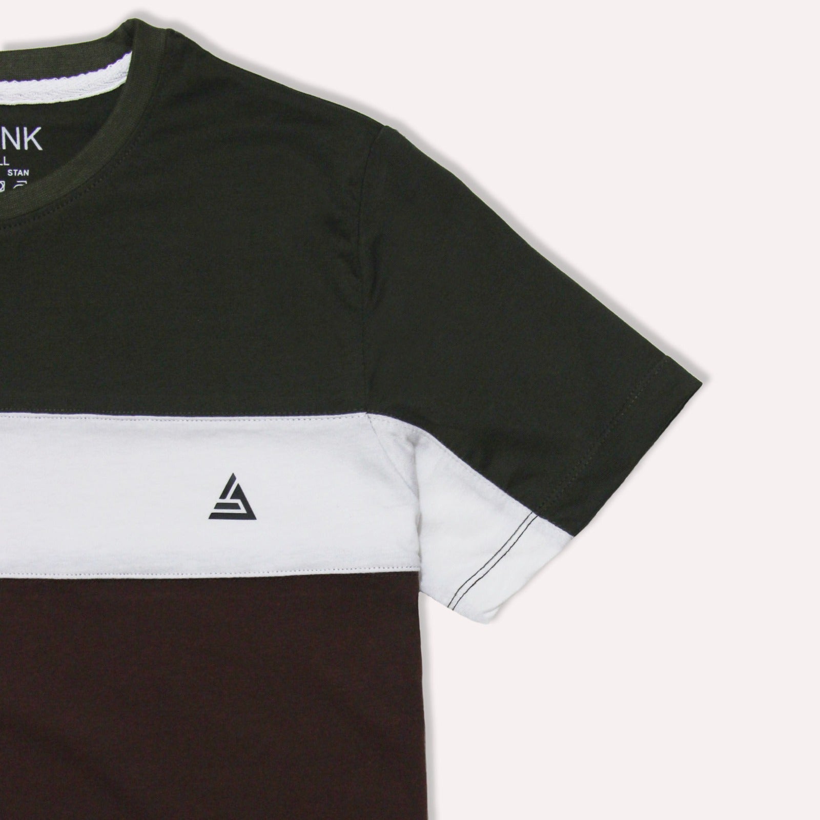 Colorblock Green & Brown T-Shirt