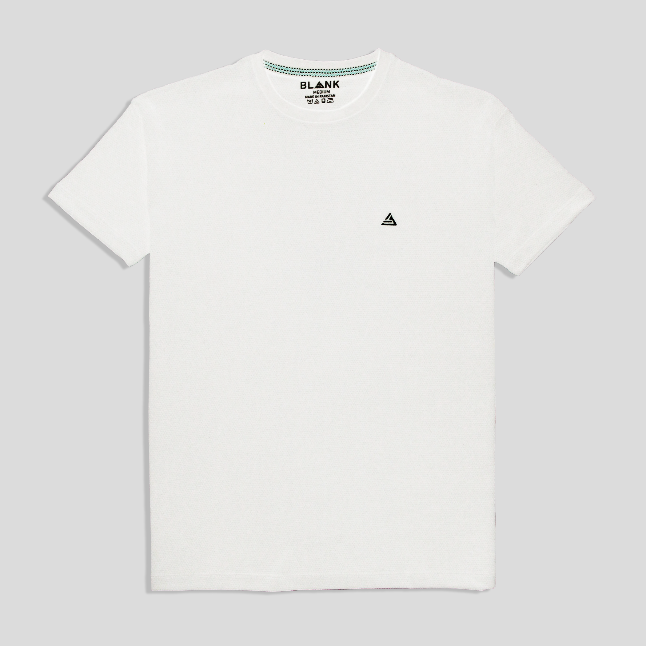 White Popcorn Textured T-Shirt