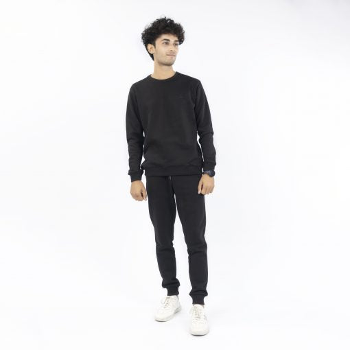 Jet Black Fleece Sweatshirt