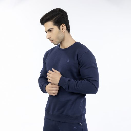 Navy Blue Fleece Sweatshirt