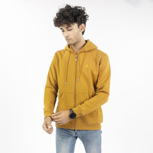 Mustard Zipper Hoodie