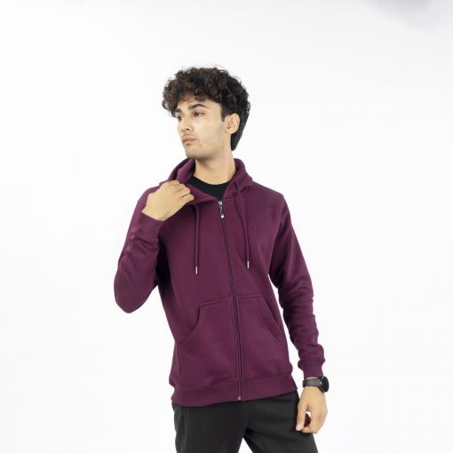 Plum Zipper Hoodie