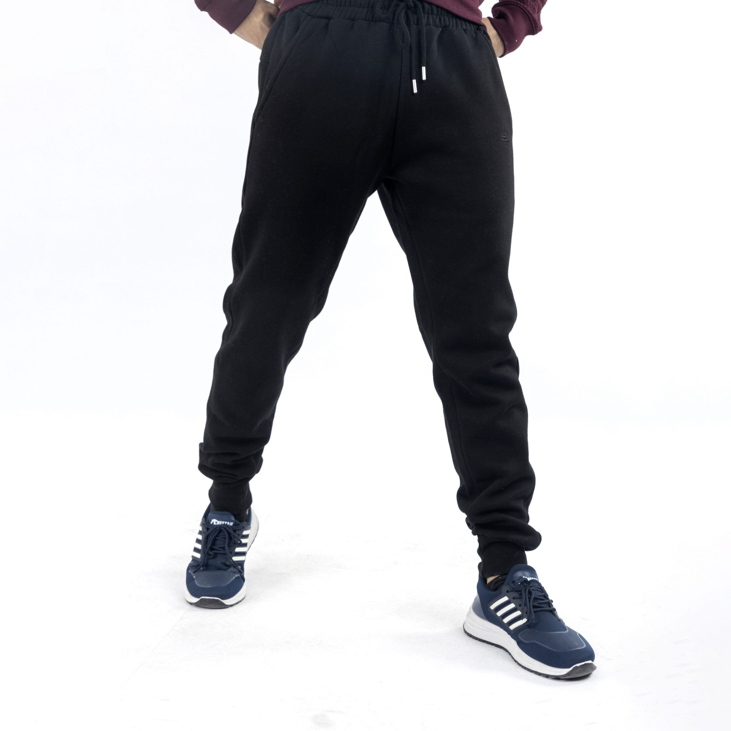 Black Regular Fit Trousers