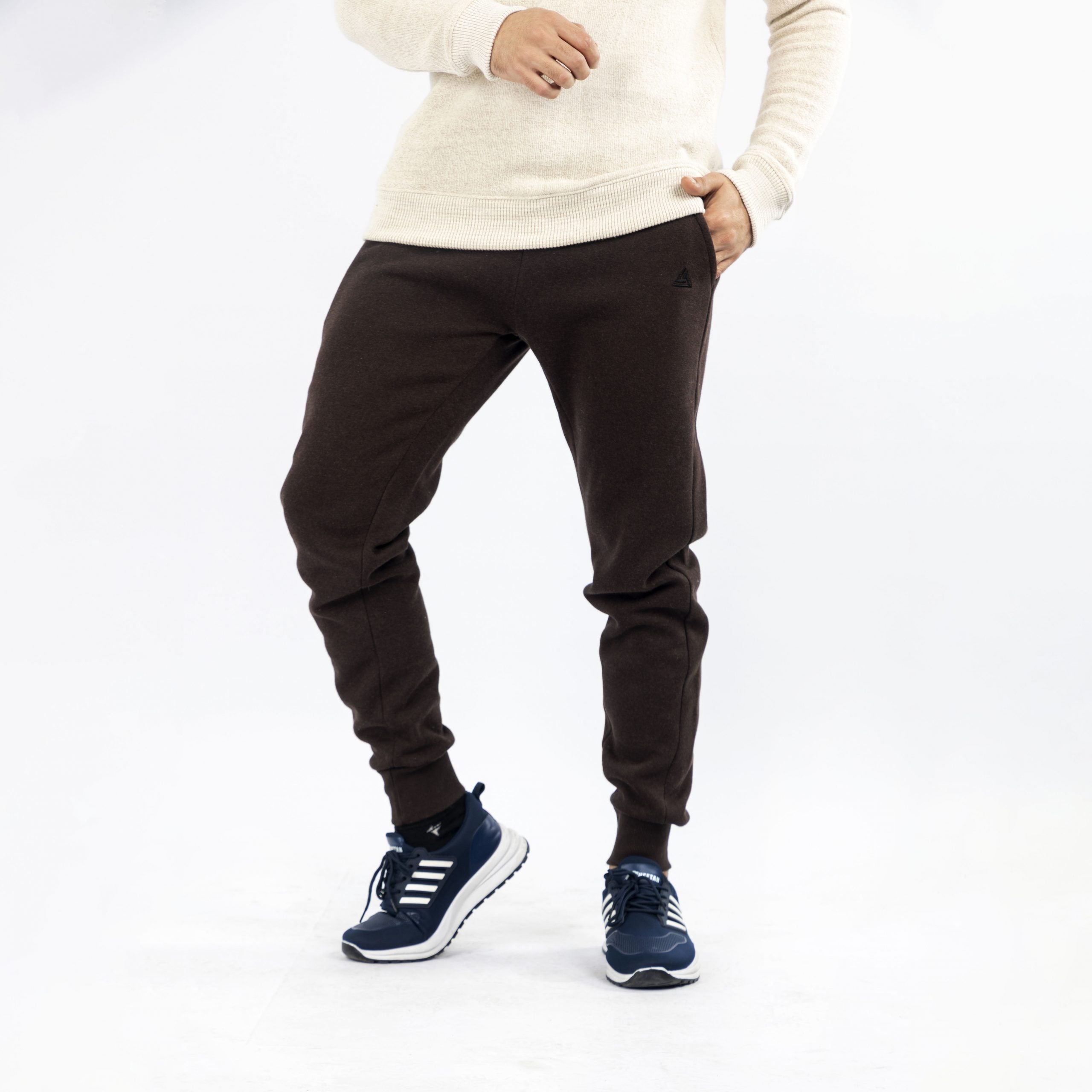 Brown Regular Fit Trousers