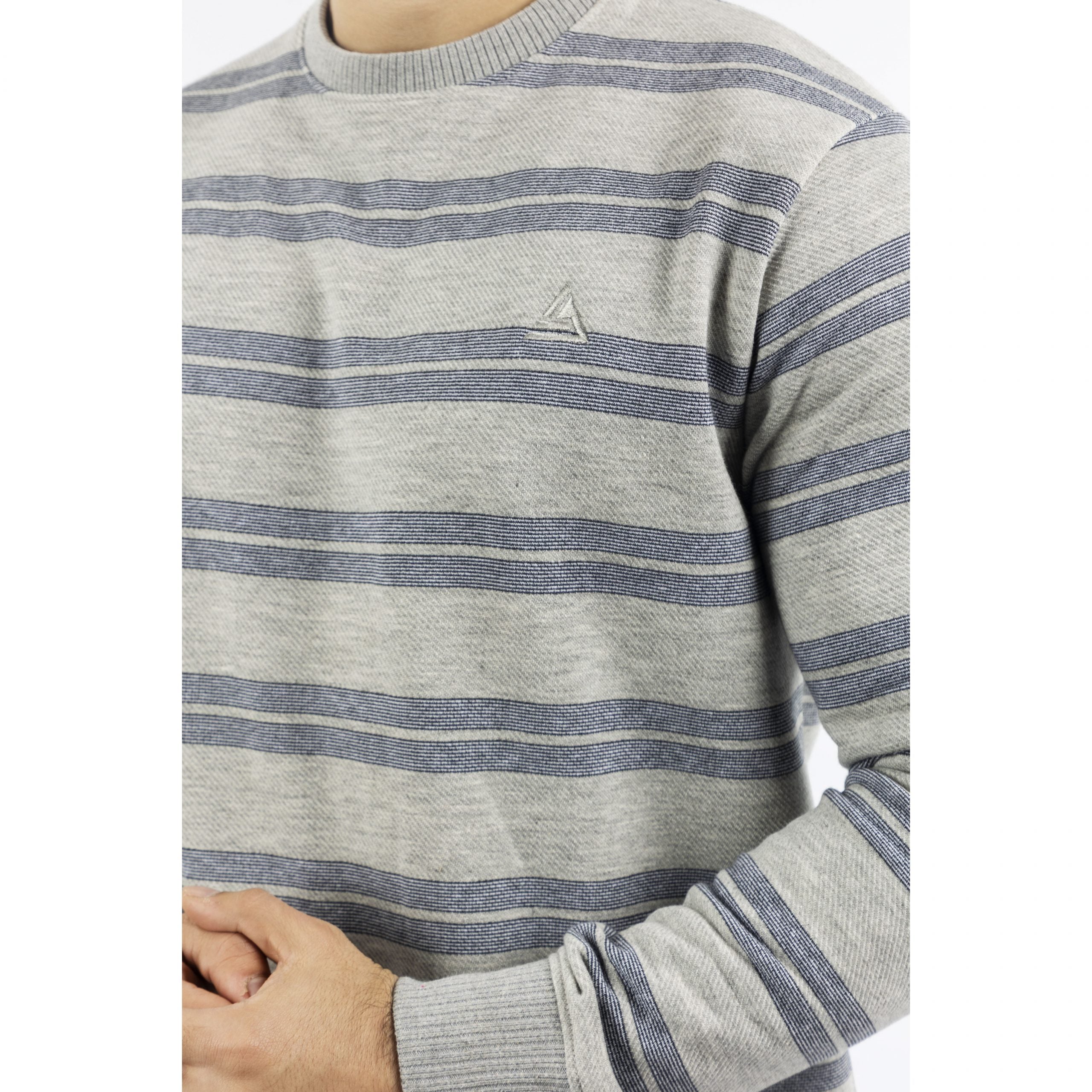 Blue Striped Sweatshirt