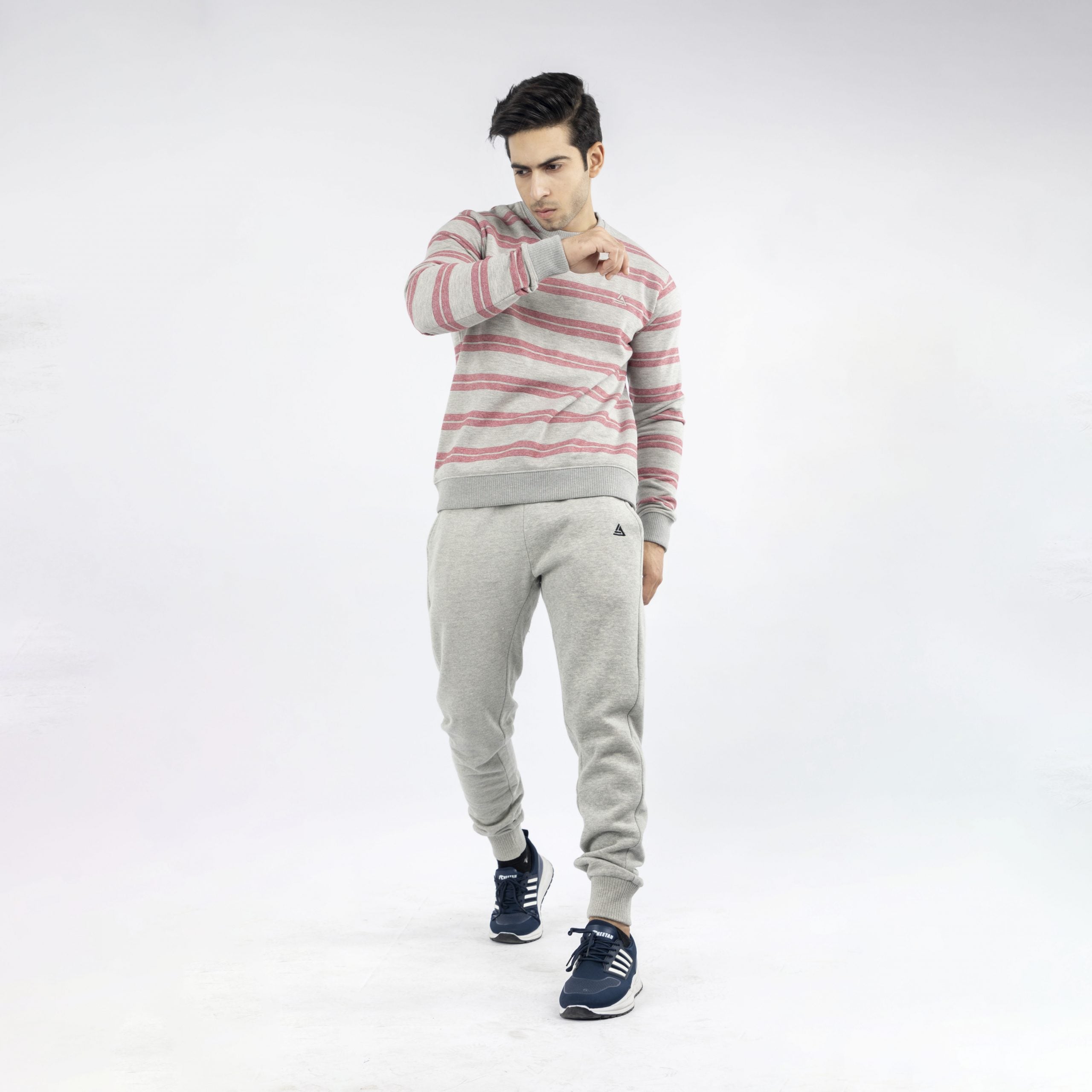 Heather Grey Regular Fit Trousers