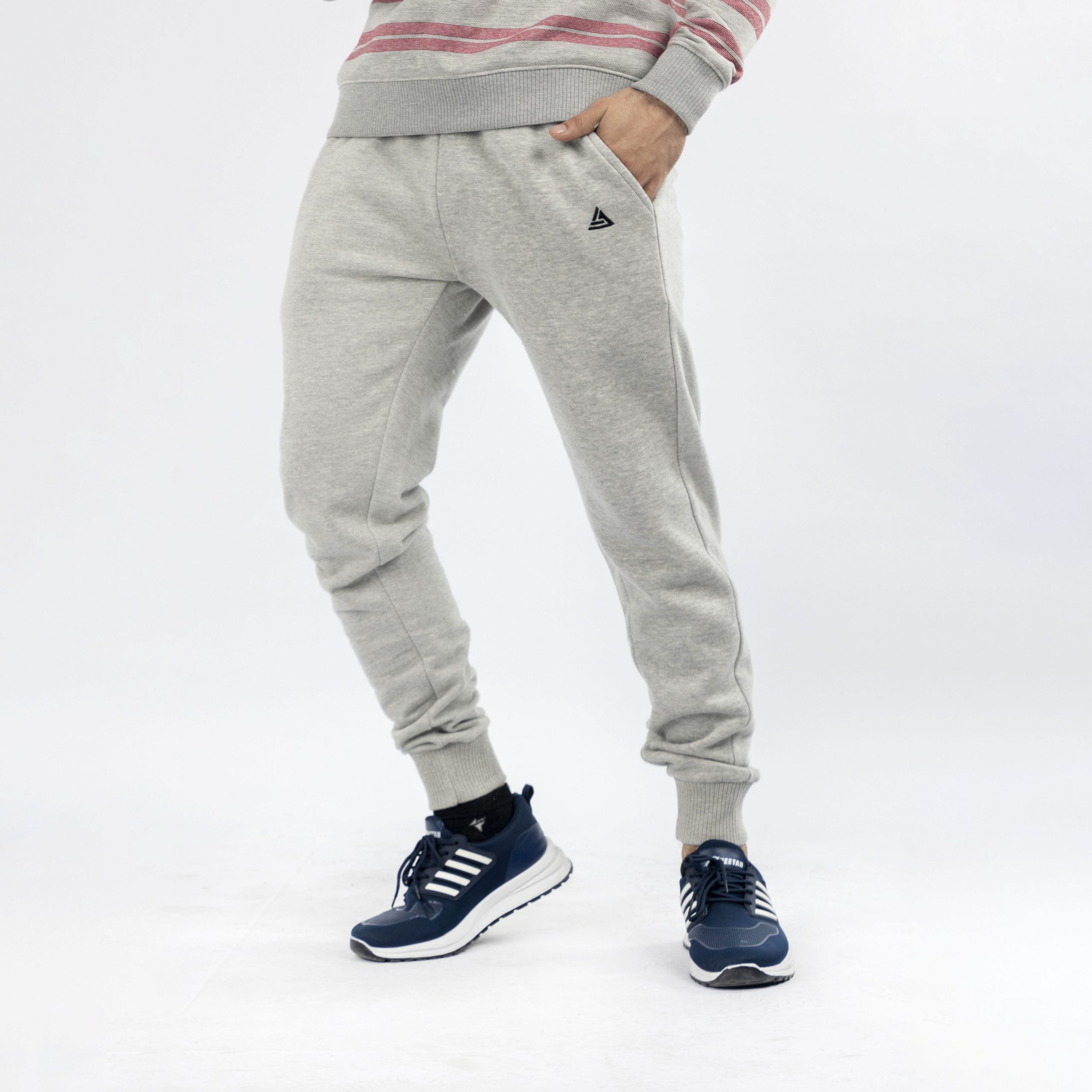 Heather Grey Regular Fit Trousers