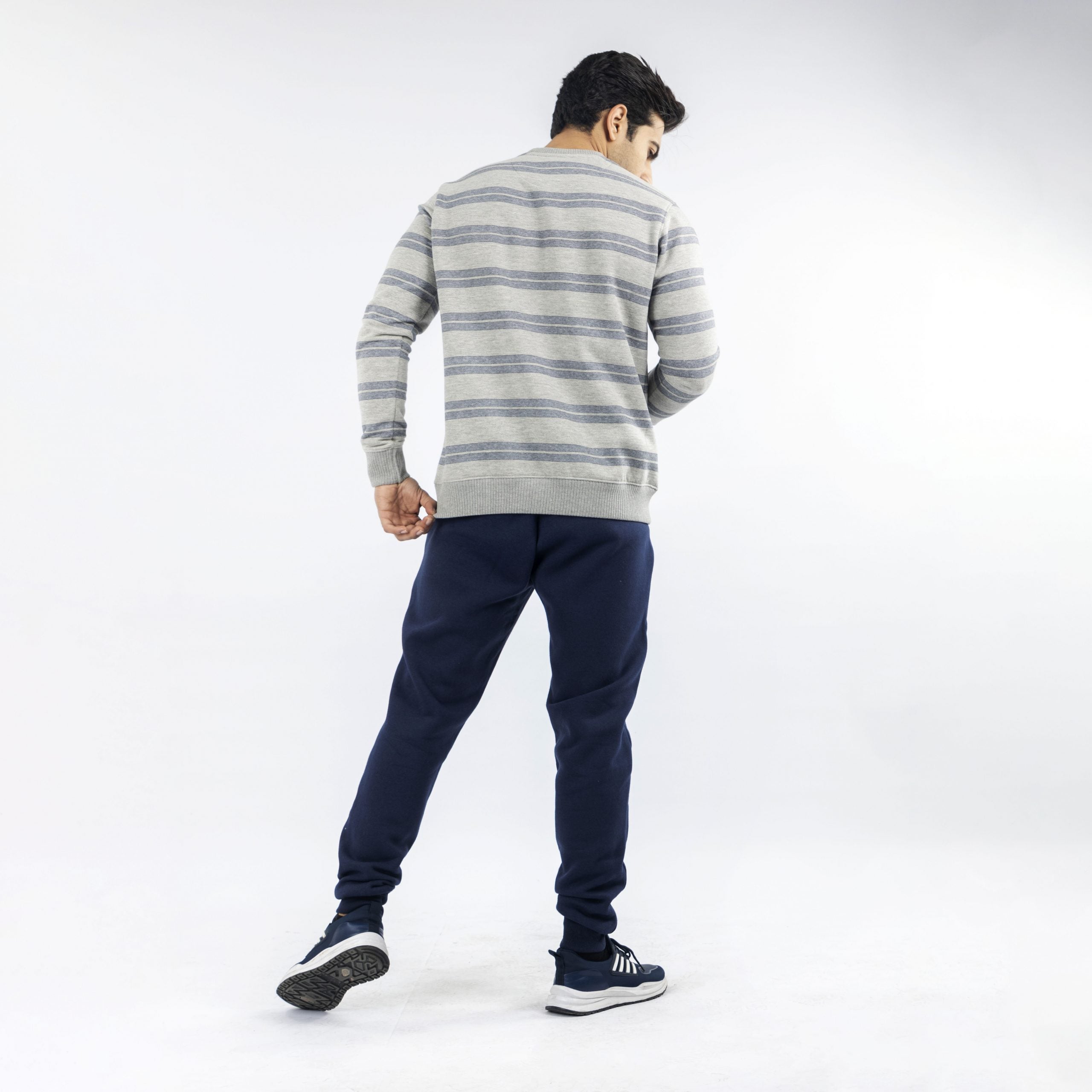 Navy Blue Regular Fit Trousers