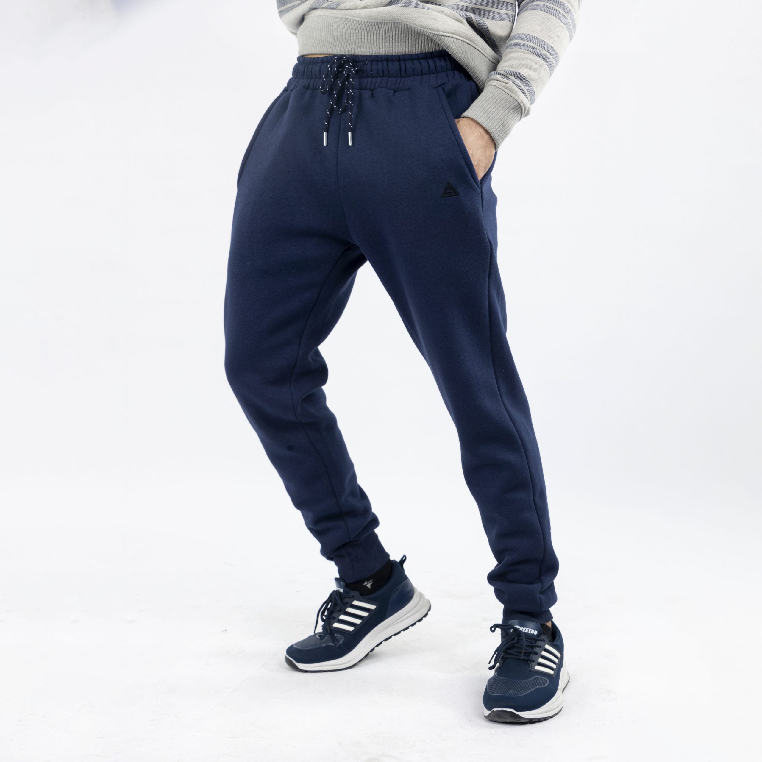 Navy Blue Regular Fit Trousers